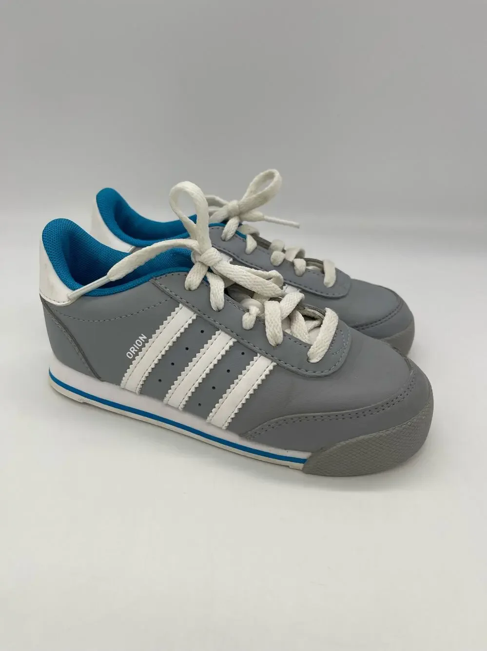 Adidas Orion Gray Ortholite Kids Sneakers Size 10